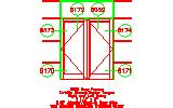 Outside Glazed Center Tongue Door Frames